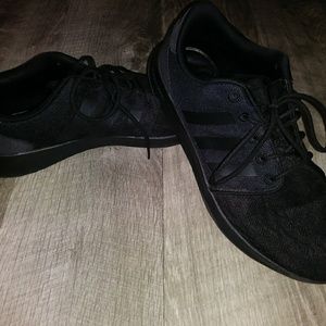 Adidas size 8.5 cloudfoam black running shoe